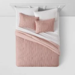 Strawberry Print Reversible Microfiber Comforter & Sheet Set Light Pink - Room Essentials™ -Bedding Promotion GUEST 7c03b5f8 10cd 4624 86bd 0b09f5bb4618