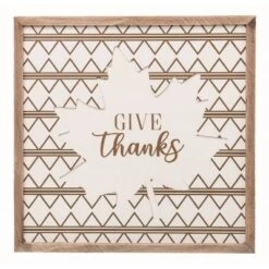 Transpac Wood Multicolor Harvest Fall Leaves Decor