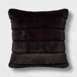 Square Faux Fur Channeled Decorative Throw Pillow - Threshold™ -Bedding Promotion GUEST 7e24bfba 1f04 46d7 99b3 3df799523a2f