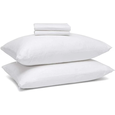 Right Choice Bedding 100% Cotton Breathable Pillow Protector With Zipper – (2 Pack) 4 Right Choice Bedding 100% Cotton Breathable Pillow Protector With Zipper – (2 Pack) - Image 2