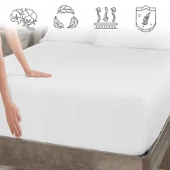 Luxury Fitted Sheet Only, 600 Thread Count - 100% Cotton Sateen, Deep Pocket, Soft, Cool & Durable By California Design Den -Bedding Promotion GUEST 7ff35863 4438 48cc b59d 466732b474f9