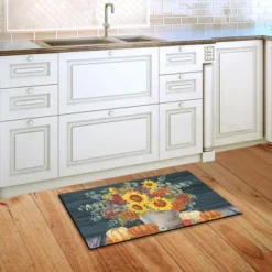 Sunflowers And Hydrangeas Fall Doormat Floral Pumpkins 30" X 18" Briarwood Lane -Bedding Promotion GUEST 81a324bc 35d0 45cc 9f22 f071fcf2e11f