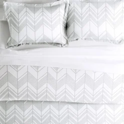 Chevron & Polka Dots Pattern Premium 3 Piece Duvet Cover Set, Ultra Soft, Easy Care - Becky Cameron