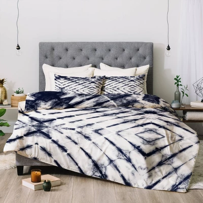 Little Arrow Design Co Shibori Tie Dye Comforter Set - Deny Designs 3 Little Arrow Design Co Shibori Tie Dye Comforter Set - Deny Designs