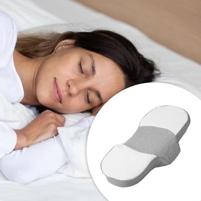 Unique Bargains Neck And Shoulder Pain Ease Home Sleeping Bed Polyester Cotton Memory Foam Pillow 1 Pc 3 Unique Bargains Neck And Shoulder Pain Ease Home Sleeping Bed Polyester Cotton Memory Foam Pillow 1 Pc
