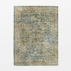 Ledges Digital Floral Print Distressed Persian Rug Green - Threshold™ Designed By Studio McGee -Bedding Promotion GUEST 84a386af cea9 4c59 bb82 24750b5519b8