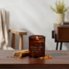 9oz Lidded Glass Jar Crackling Wooden Wick Candle Applewood And Amber - Threshold™