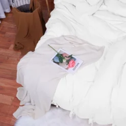 PiccoCasa Washed Cotton Solid With Bowknot Closure Design Duvet Cover Sets 3 Pcs With 2 Pillowcases Queen White 13 PiccoCasa Washed Cotton Solid With Bowknot Closure Design Duvet Cover Sets 3 Pcs With 2 Pillowcases Queen White -Bedding Promotion GUEST 8aa83491 294e 4879 9637 3f0f2faab184