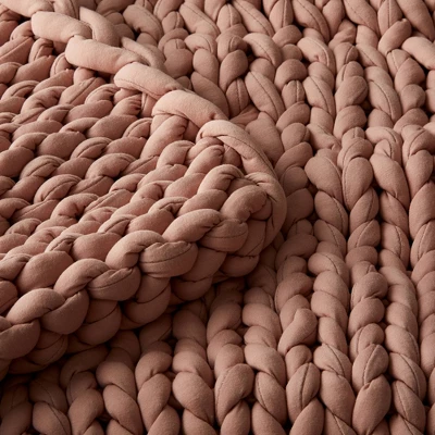 50"x70" 12lbs Solid Knit Weighted Blanket - Casaluna™ 5 50"x70" 12lbs Solid Knit Weighted Blanket - Casaluna™ - Image 3