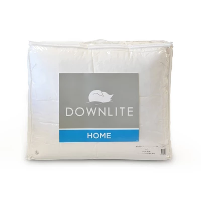 Lightweight Goose Down Alternative Comforter Queen White - DOWNLITE 4 Lightweight Goose Down Alternative Comforter Queen White - DOWNLITE - Image 2