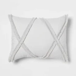 4pc Clipped Stripe Poms Comforter Bedding Set - Threshold™ -Bedding Promotion GUEST 8d139982 3828 47ac 895d 4255d7a3549e