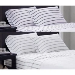 Ticking Stripe Sheet Set - Truly Soft -Bedding Promotion GUEST 8e332682 f311 4c34 99de afc349aa776e