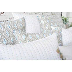 Carol & Frank 26" X 26" Liam Sky Handcrafted Euro Sham -Bedding Promotion GUEST 8eebcf37 e63f 4bed b683 ea7417a15bb5