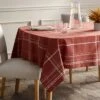 60"x104" Tablecloth Rust Plaid - Threshold™ -Bedding Promotion GUEST 9148f292 0802 4342 a1c1 bde922d307dc