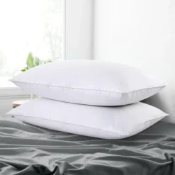 Peace Nest White Goose Down Feather Bed Pillows Set Of 2 -Bedding Promotion GUEST 91ada078 180d 4741 8c5c 125647e20b8f