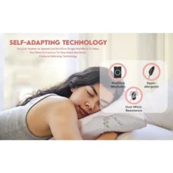 J&V TEXTILES Ultra-Luxury Memory Foam Pillow – Hypoallergenic Bed Pillow Outer Fabric Covering 2-Pack (King) 15 J&V TEXTILES Ultra-Luxury Memory Foam Pillow – Hypoallergenic Bed Pillow Outer Fabric Covering 2-Pack (King) -Bedding Promotion GUEST 953f772e d8ea 4b50 b977 643558e58a9d