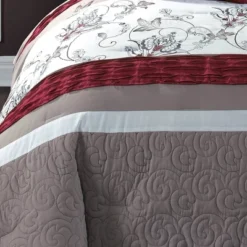8pc Ellie Comforter Set Ivory & Tan - Riverbrook Home -Bedding Promotion GUEST 971bfff2 9cf8 4e85 95ae 748aa1af53fa