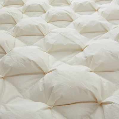 Puredown Pleat Organic Cotton White Goose Down Comforter Duvet Insert 4 Puredown Pleat Organic Cotton White Goose Down Comforter Duvet Insert - Image 2