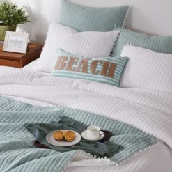 Pom Pom Slate Euro Sham - Levtex Home -Bedding Promotion GUEST 97a71231 9e0e 49c7 a7fe dcb96a8f565e