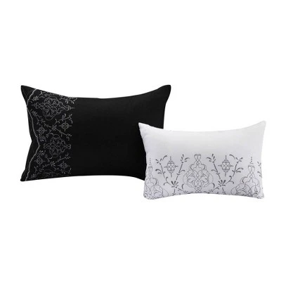 Chic Home Design Queen 8pc Gratia Comforter & Sham Set White 7 Chic Home Design Queen 8pc Gratia Comforter & Sham Set White - Image 5