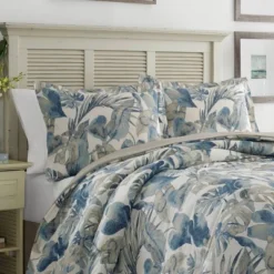 Queen 4pc Raw Coast Comforter Set Blue - Tommy Bahama