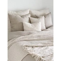 Ivory & Taupe Cotton Waffle Weave Bed Blanket - Anaya 12 Ivory & Taupe Cotton Waffle Weave Bed Blanket - Anaya -Bedding Promotion GUEST 9d3feea3 550e 42c5 a10d c847a8d89eda 1