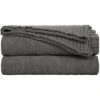 PiccoCasa 100% Cotton Knit Throw Blanket Soft Lightweight Decorative Knitted Blankets -Bedding Promotion GUEST 9d6c998c 92c4 424b 8c5d 6dc5e527595b