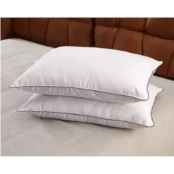Cheer Collection Set Of 2 Organic Kapok Bed Pillows And Sham Inserts With Plush Microfiber Shell -Bedding Promotion GUEST 9e3b9f3d b3f3 4e03 994d 7b1651b7991e