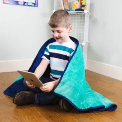 Bouncy Bands 7lb Weighted Sensory Blanket - Blue & Green -Bedding Promotion GUEST 9f1b3429 a835 4d20 8a30 f78c306c63a8
