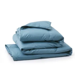 Peace Nest Organic Cotton Down Feather Comforter Duvet Insert, Blue -Bedding Promotion GUEST a50ef9dc 20e7 48e4 b3a7 02909fc77756