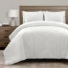 Lush Decor 3pc Diamond Geo Gacquar Comforter Bedding Set White -Bedding Promotion GUEST a6bf2609 5549 45d6 8dd5 1c73bde8524b