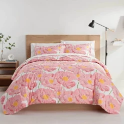 Color Solutions Path Of Poppies Comforter Set - Martex