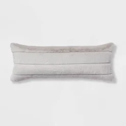 Oversized Oblong Faux Fur Channeled Decorative Throw Pillow - Threshold™ -Bedding Promotion GUEST a9d474d9 11b6 41b9 be8e 490d6258e0e7