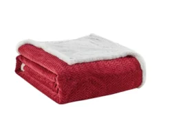 Plush And Extra Comfy Chevron Braided Microplush Jacquard Faux Shearling Blanket -Bedding Promotion GUEST ac74fad6 8722 4702 9880 41153fa3ee19
