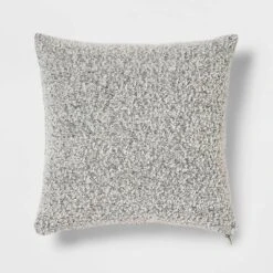 Woven Boucle Square Throw Pillow With Exposed Zipper - Threshold™ -Bedding Promotion GUEST b5159cea 2491 4bb4 a2aa af026918a681
