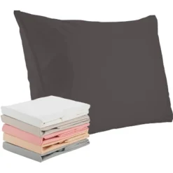 Superity Linen Pillow Cases Cotton Standard Size (20x26)