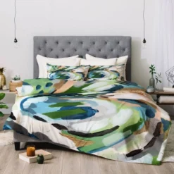 Laura Fedorowicz Greenery 100% Cotton Comforter Set - Deny Designs -Bedding Promotion GUEST b6368e43 d9ea 426c b4ce 4cf6a0a957a8