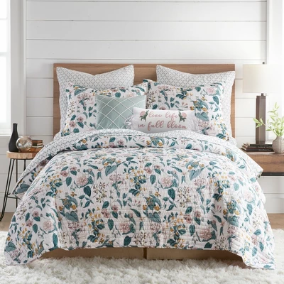 Verity Teal Euro Sham Set - Set Of Two - Levtex Home 4 Verity Teal Euro Sham Set - Set Of Two - Levtex Home - Image 2