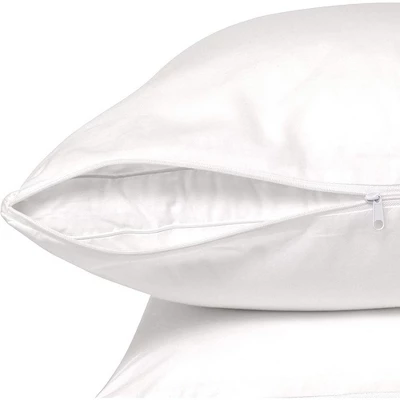 The Grand Hypoallergenic Breathable Pillow Protector With Zipper – White (2 Pack) 5 The Grand Hypoallergenic Breathable Pillow Protector With Zipper – White (2 Pack) - Image 3