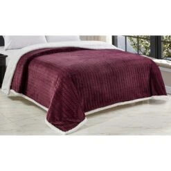 Jacquard Microplush Soft Premium Microplush Braided Blanket Plum By Plazatex 9 Jacquard Microplush Soft Premium Microplush Braided Blanket Plum By Plazatex -Bedding Promotion GUEST bcf339eb b6a1 4764 ae4c bdb371ed87b8