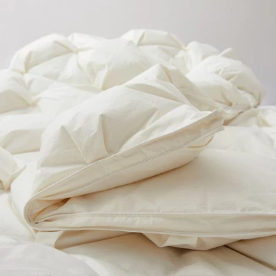 Puredown Pleat Organic Cotton White Goose Down Comforter Duvet Insert 5 Puredown Pleat Organic Cotton White Goose Down Comforter Duvet Insert - Image 3