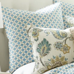 Palladium Grey Geometric Euro Sham Set Of 2 - Levtex Home