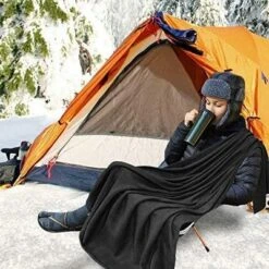 Zone Tech Car Travel Blanket – Black Premium Quality 12V Automotive Polar Fleece Material Great For Winter, Cold Days And Night Road Trips -Bedding Promotion GUEST c8c80bdc 571c 45ea 822a 528226889e1e