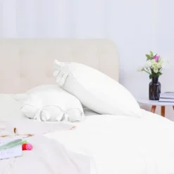 PiccoCasa Washed Cotton Solid With Bowknot Closure Design Duvet Cover Sets 3 Pcs With 2 Pillowcases Queen White 11 PiccoCasa Washed Cotton Solid With Bowknot Closure Design Duvet Cover Sets 3 Pcs With 2 Pillowcases Queen White -Bedding Promotion GUEST c94404bd 8637 4b27 bbd9 46768924fefb