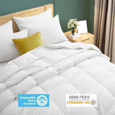 Peace Nest Lightweight & Medium Weight White Goose Feather Down Comforter 4 Peace Nest Lightweight & Medium Weight White Goose Feather Down Comforter - Image 2
