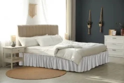 Ruffled Elastic Wrap Around Bedskirt 12 Inch Drop - CGK Linens -Bedding Promotion GUEST cca2330d 5f73 467d 9b7c c1b561554eba 1