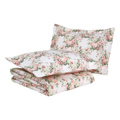 Joyce Cotton Quilt & Sham Set Pink - Laura Ashley 7 Joyce Cotton Quilt & Sham Set Pink - Laura Ashley - Image 5