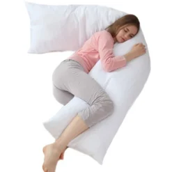 Cheer Collection Down Alternative 19" X 90" Extra Long Body Pillow With Zippered Cover -Bedding Promotion GUEST cec07df6 4979 4c65 a1ee a618c2efedf6