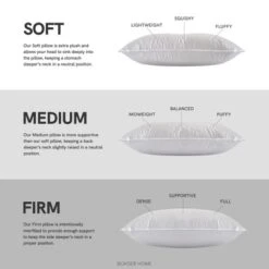 2 Pack Soft White Duck Feather & Down Bed Pillow | BOKSER HOME 17 2 Pack Soft White Duck Feather & Down Bed Pillow | BOKSER HOME -Bedding Promotion GUEST d121534c 43b9 4606 a0e6 868e3ace97ec