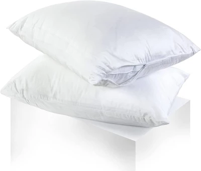 Linen Classique 320TC - Zippered Pillow Protector - White 3 Linen Classique 320TC - Zippered Pillow Protector - White